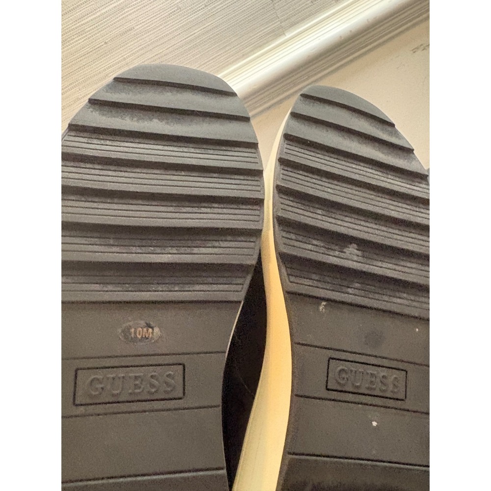 GUESS Lirah Black Glitter Logo Platform Sneakers Womens 10M GWLIRAH Trainer - Picture 5 of 7